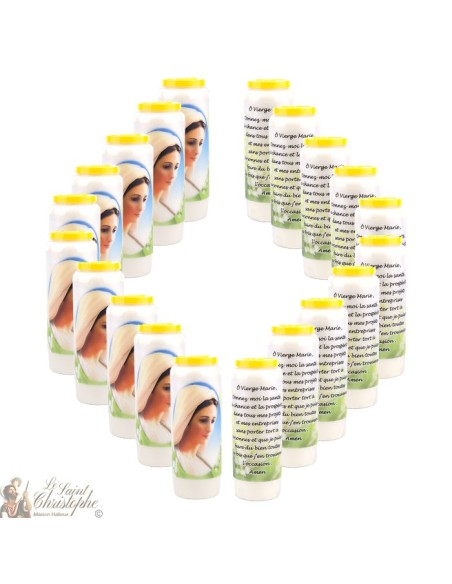 Candles Novena - White - "Archangel Saint Michael" (French)