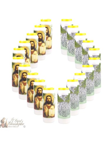 Bougies Neuvaines à  jesus modele 2 - prière  français