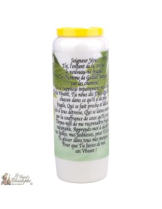 Bougies Neuvaines à  jesus modele 2 - prière  français 2