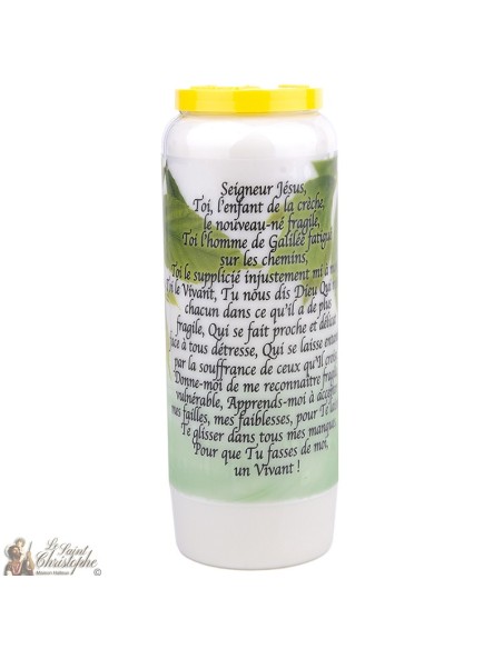 Bougies Neuvaines à  jesus modele 2 - prière  français