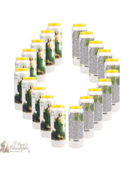 Candles Novena - White - "Archangel Saint Michael" (French)