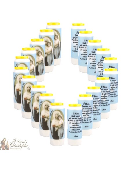 Candles Novena - White - "Archangel Saint Michael" (French)