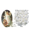 Autocollant bougie de neuvaine avec prière français - mon ange gardien