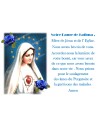 Autocollant bougie de neuvaine avec prière français - Fatima