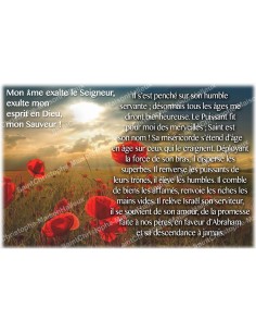 Autocollant bougie de neuvaine avec prière français - Magnificat