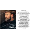 Autocollant bougie de neuvaine avec prière français - Père Damien 2