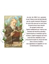 Autocollant bougie de neuvaine avec prière français - Saint Benoit 1