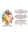 Autocollant bougie de neuvaine avec prière français - Saint Joseph 1