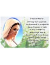 Autocollant bougie de neuvaine avec prière français - Vierge Marie 3