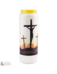 Novene Kerze - Weiss - "Erzengel Heiliger Michael" (Französisch)