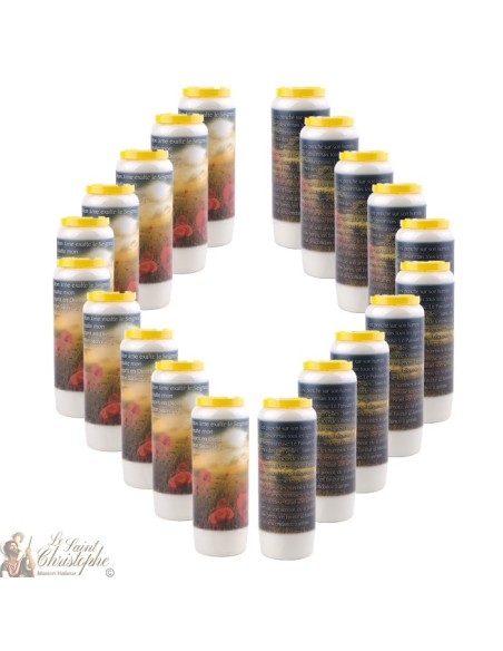 Candles Novena - White - "Archangel Saint Michael" (French)