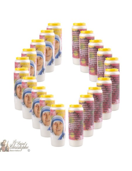 Bougies Neuvaines à  Mère Teresa - prière  français