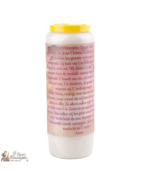 Bougies Neuvaines à Notre Dame de la médaille miraculeuse - prière néerlandais 