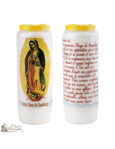 Bougies Neuvaines à Notre Dame de Guadaloupe - prière français