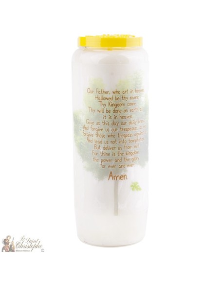 Bougies Neuvaines à  notre Père - prière Anglais