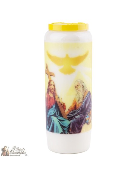 Novene Kerze - Weiss - "Erzengel Heiliger Michael" (Französisch)