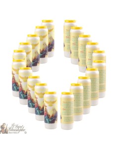 Noveen Kaarsen - Wit - "Aartsengel Heilige Michael" (Frans) 2