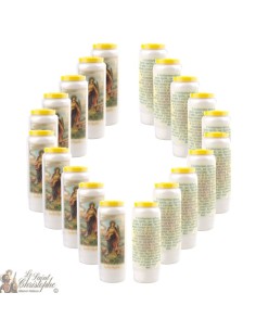 Candles Novena - White - "Archangel Saint Michael" (French) 2