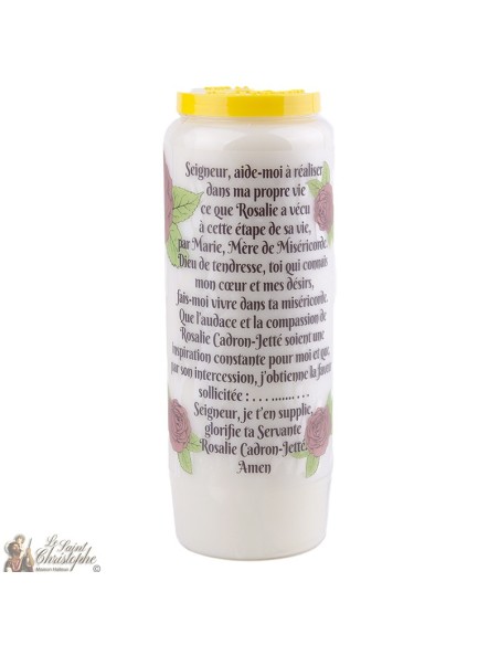 Bougies Neuvaines à Sainte rosalie - prière Francais