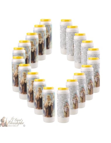 Candles Novena - White - "Archangel Saint Michael" (French)