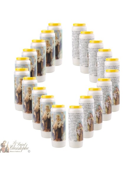 Candles Novena - White - "Archangel Saint Michael" (French)