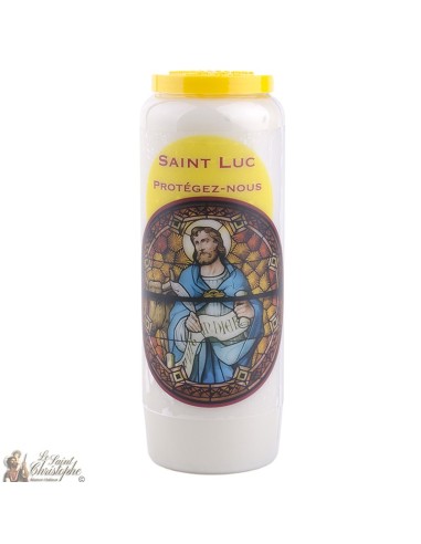 Bougies Neuvaines - Blanches à Saint Luc - prière Français