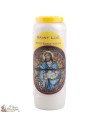 Bougies Neuvaines - Blanches à Saint Luc - prière Français