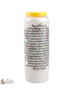 Novene Kerze - Weiss - "Mother of Mercy Pellevoisin" (Französisch) 2