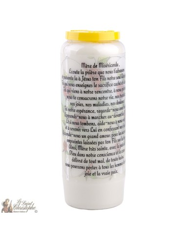 Candles Novena - White - "Mother of Mercy Pellevoisin" (French)