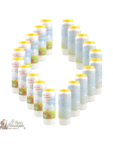 Candles Novena - White - "Love" (French)