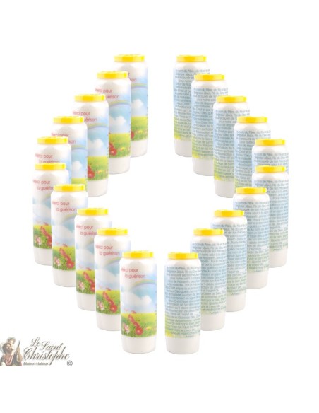 Candles Novena - White - "Love" (French)