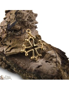 Croix Occitane plaqué or 20 mm 2