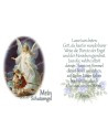 Autocollant bougie de neuvaine avec prière allemand  -Mon  Ange Gardien
