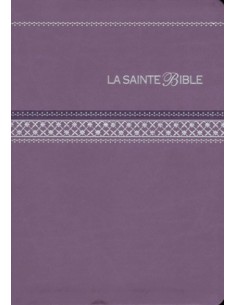 La Sainte Bible - Segond 1910 - Simili cuir mauve 
