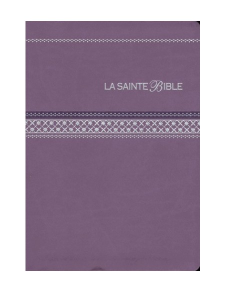 La Sainte Bible - Segond 1910 - Simili cuir mauve 