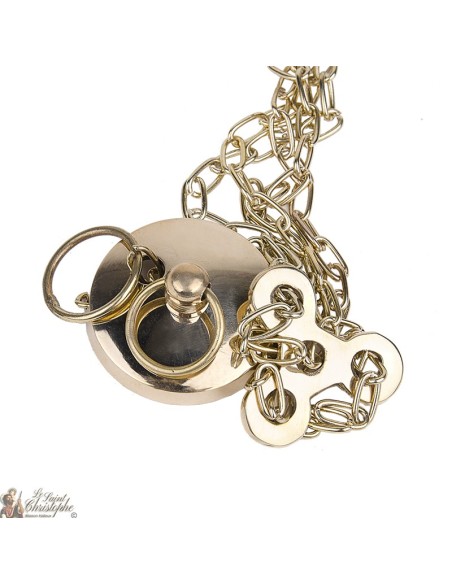 Wierookvat met ketting koperen