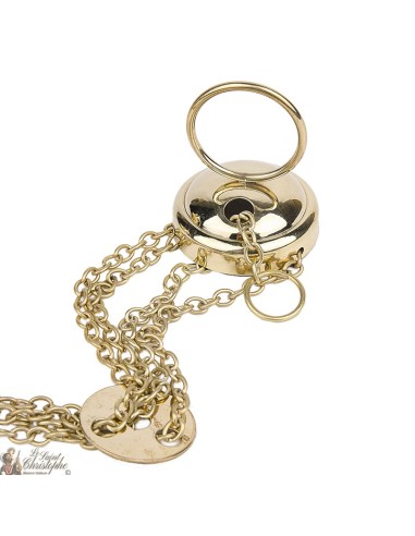 Wierookvat met ketting koperen