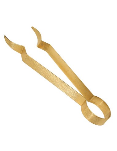 Pince pour charbon - cuivre brossé 
