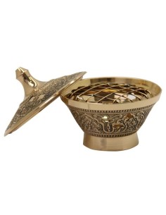 Censer geschnitzt mit Indoor-Grill - 8 x 8 cm 2