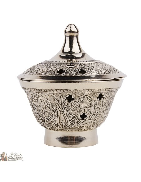 Censer carved copper flowers