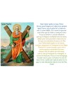 sticker with french prayer - Saint Andrew