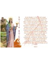 sticker with french prayer - Saint Barbara