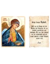 sticker with german  prayer - Saint Rapahel