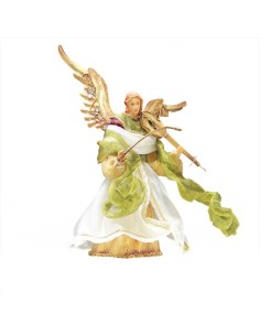 Ange en métal couleur doré et tissus