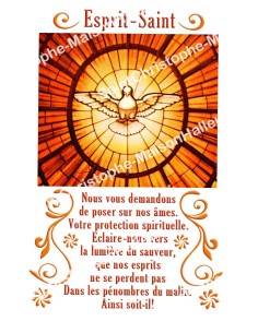 Autocollants Rectangulaires - "Esprit Saint" - 8 pièces - Français