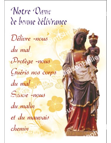 Autocollants Rectangulaires de la Vierge de Banneux 8 pièces