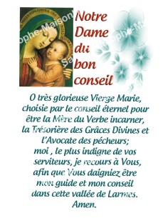 Autocollants Rectangulaires de la Vierge de Banneux 8 pièces