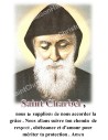 Autocollants Rectangulaires - "Saint Charbel" - 8 pièces - Français
