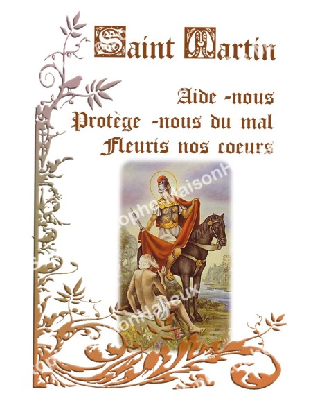 Autocollants Rectangulaires - "Saint Martin - 4" - 8 pièces - Français