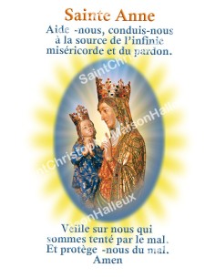 Autocollants Rectangulaires - "Sainte Anne" - 8 pièces - Français